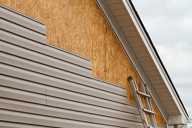 Professional Storm Damage Siding Repair technician working in Cameron, NC